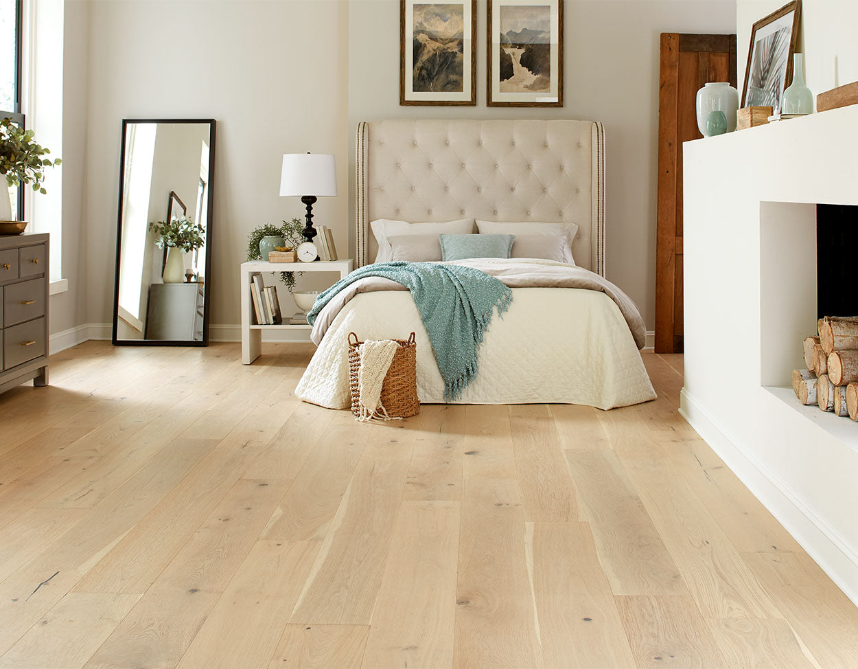 Engineered European White Oak Hardwood-Monroe Bisque