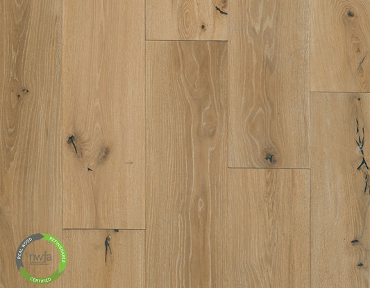 Engineered European White Oak Hardwood-Coastal Fog