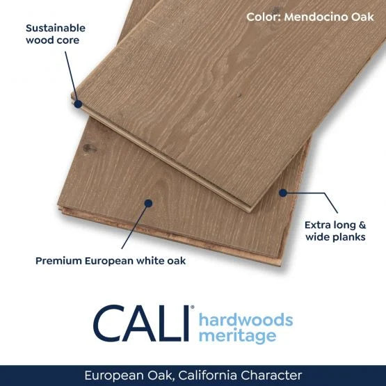 Mendocino Oak Extra Wide T&G Cali Hardwoods Flooring